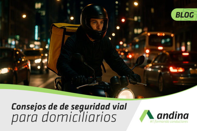 Consejos de seguridad vial para domiciliarios