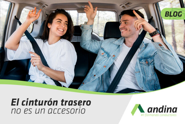 El cinturón trasero no es un accesorio.