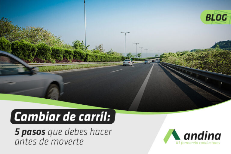Aprende los 5 pasos para cambiar de carril correctamente: observar, señalizar, revisar el punto ciego y realizar la maniobra con control.